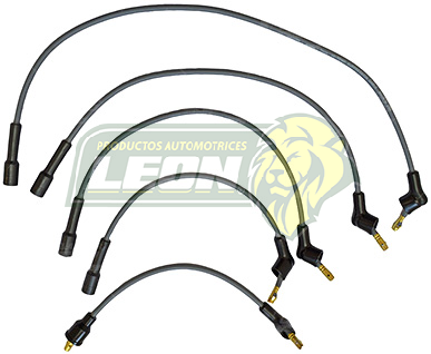 JUEGO CABLE BUJIA NISSAN TSURU CARB. 8V 4 Cil. 1.6L ENC. ELEC. “CAP. CORTO” 92-94 (EXC. 16V) (7mm)
