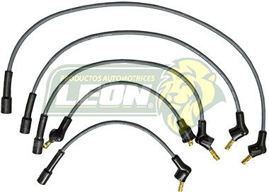 JUEGO CABLE BUJIA NISSAN TSURU I, II, HIKARI “CAP. CORTO” 4 Cil. 1500, 1600 ENC. CONV. -91 (7mm)