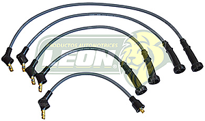 JUEGO CABLE BUJIA NISSAN HIKARI, TSURU I, II, (CAP. ORIG.) Å1992 M.1500, 1600 ENC. CONV. 8mm