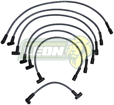 JUEGO CABLE BUJIA G.M. CELEBRITY, CENTURY, CUTLASS 1a. GEN. F.I. 87-88, BLAZER, LUMINA, SILHOUETTE 91-95 V6 2.8, 3.1L ENC. ELEC. 8mm