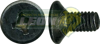 TORNILLO PLATO F.D. VW CARIBE, GOLF, JETTA, A4, POINTER, NISSAN 6x12mm CABEZA PLANA
