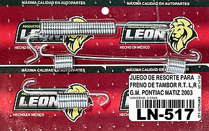 JUEGO RESORTE R.T. L, R G.M. PONTIAC MATIZ 2003 (JR1216)