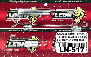 JUEGO RESORTE R.T. L, R G.M. PONTIAC MATIZ 2003 (JR1216)