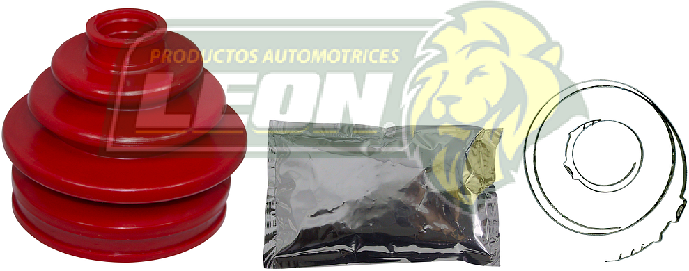 MACHETA UNIVERSAL GRANDE ELASTOMERO ROJA (CON GRASA Y ABRAZADERA)