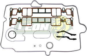 JUNTA MULTIPLE G.M. V8 5.0L, 5.7L VIN “M”, “R” VORTEC SUBURBAN, SILVERADO, C-2500, C-3500 INCLUYE: 2 JUNTAS TERMOPLASTICAS, 1 JUNTA PLENO, 2 JUNTA CUERPO ACELERACION, 2 COLILLAS MULTIPLE 96-03