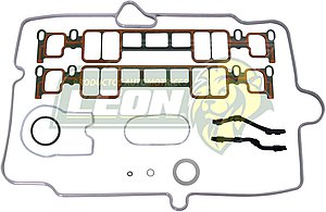 JUNTA MULTIPLE G.M. V8 5.0L, 5.7L VIN “M”, “R” VORTEC SUBURBAN, SILVERADO, C-2500, C-3500 INCLUYE: 2 JUNTAS TERMOPLASTICAS, 1 JUNTA PLENO, 2 JUNTA CUERPO ACELERACION, 2 COLILLAS MULTIPLE 96-03