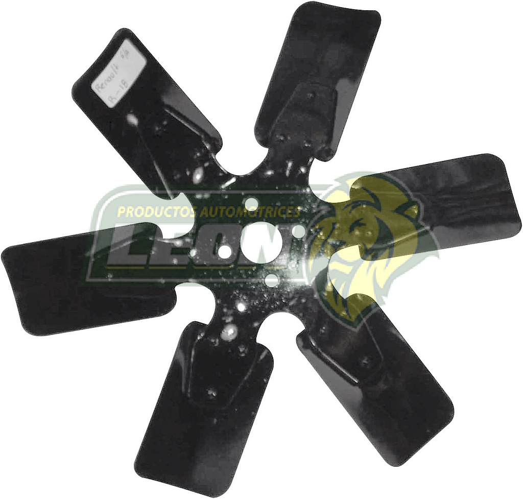 VENTILADOR METAL RENAULT R18 6 ASPAS ØI: 2.5 cm, ØE: 33.7 cm.