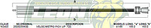 CHICOTE VELOC. PK-UP 720 81-88