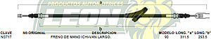 CHICOTE FRENO MANO ICHI-VAN LARGO. 90