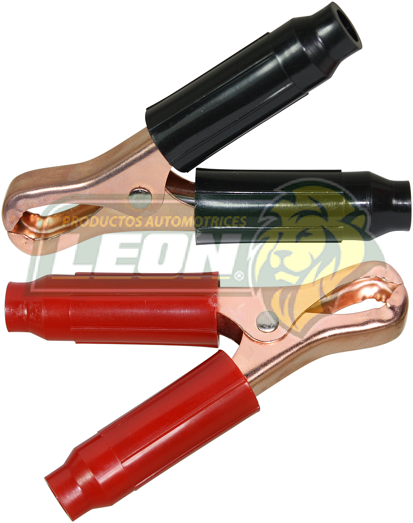 PINZA PASACORRIENTE CHICA 50 amp COBRIZADA NEGRA ó ROJA FIL-GRIM