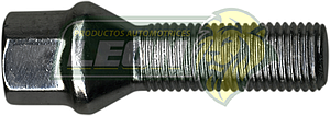 BIRLO RUEDA CROMADO PLACACERO VW SUPER VOCHO 1600 LARGO 14x1.50mm (35 MM ROSCA Y 62 MM TOTAL)