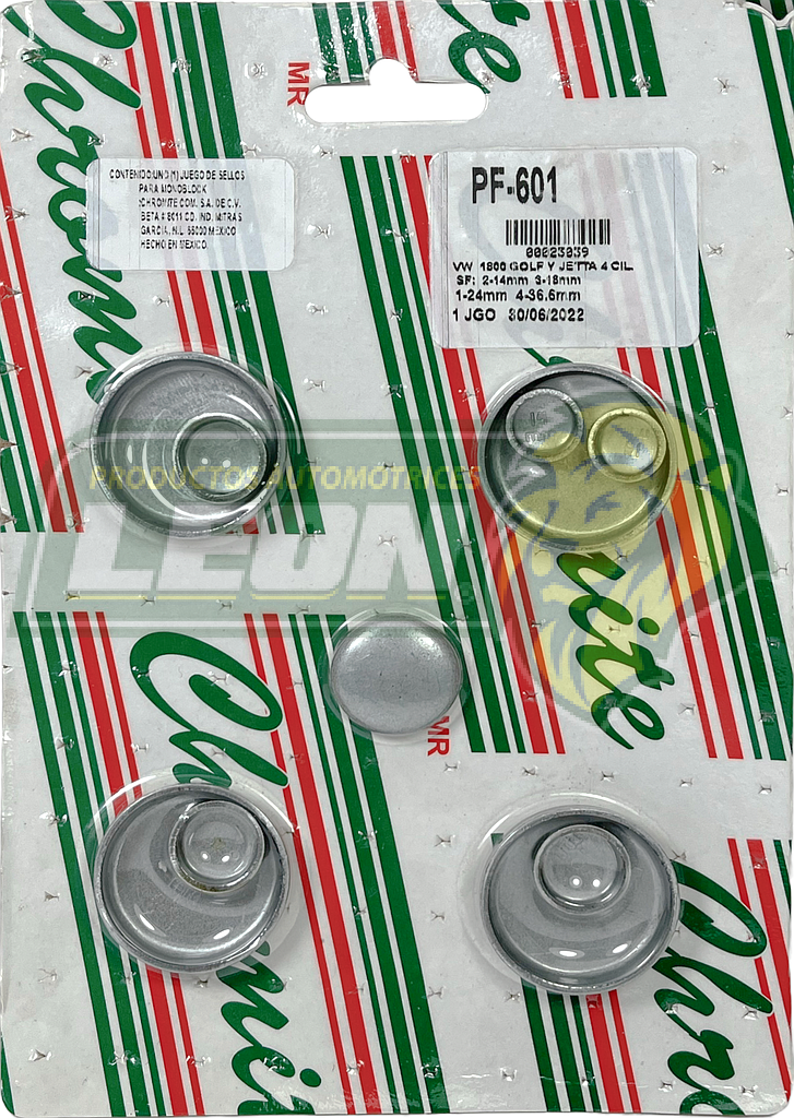 JUEGO SELLO MONOBLOCK VW M.1800 GOLF, JETTA 4 Cil.