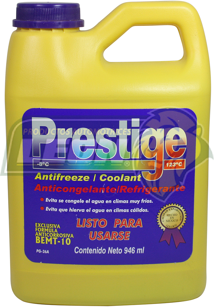 ANTICONGELANTE LISTO P/USARSE PRESTIGE VERDE 946 ml