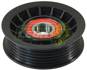 POLEA LOCA-TENSORA NAILON DOBLE CEJA 6 RANURAS FORD AEROSTAR, EXPLORER, RANGER, SABLE, WINDSTAR, G.M. AVALANCHE, AZTEK, ESCALADE, SILVERADO 2500 4X4, VENTURE ØE: 76 mm (KR-131086)