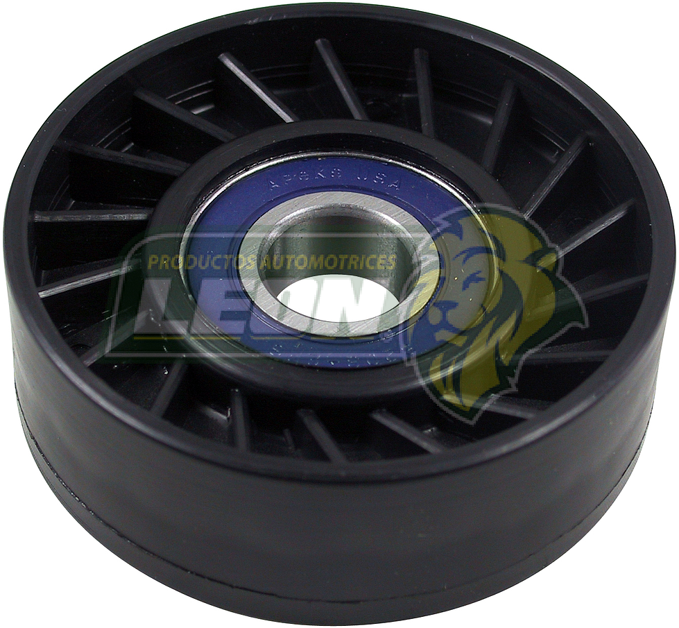 POLEA LOCA-TENSORA G.M. CAVALIER, C-15, 25, 30, MICROBUS, FORD F-150, 250, 350 MICROBUS, MARQUIS, RANGER, ETC. VENTILACION HUNDIDA ØE: 76 mm TP