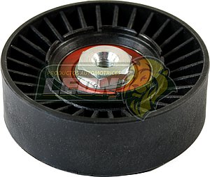 POLEA TENSORA DISTRIB. NAILON LISA C/CENTRO METAL ROSCA 8x1.25 mm VW CARIBE, COMBI, DERBY, GOLF Y JETTA 2.0L, PASSAT, POINTER (KR-113050)