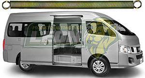 RESORTE PUERTA CORREDIZA NISSAN URVAN REFORZADO (LARGO DE ESPIRAL: 28 cm, ØE: 19 mm)