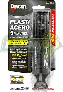 ADHESIVO RAPIDO TRANSPARENTE (LIQUIDO) SUPER 5 MIN. JERINGA 25 ml.
