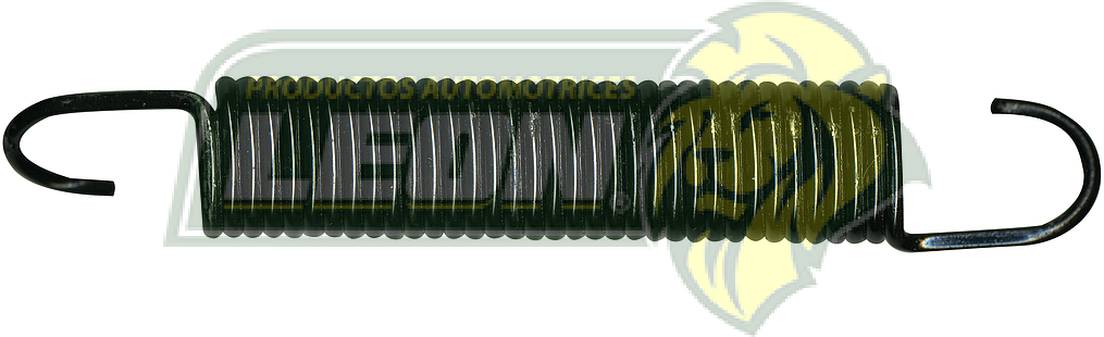 RESORTE TENSION 0.167” NEGRO ØM: 4 mm ØI: 27 mm ØE: 35 mm ESPIRAL: 13.9 cm L. TOTAL: 23 cm