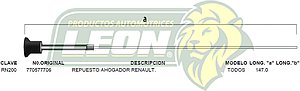 CHICOTE REPUESTO AHOGADOR RENAULT TODOS