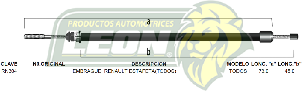 CHICOTE EMBR. RENAULT ESTAFETA TODOS