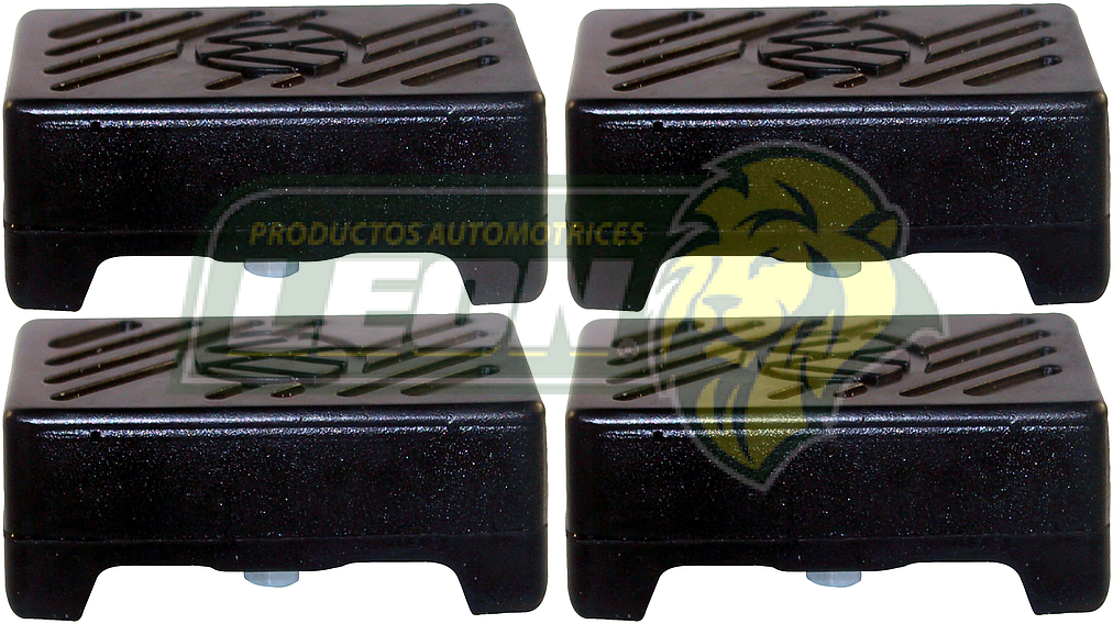 TOPE DEFENSA ANCHA VW SEDAN, COMBI, CARIBE, BRASILIA (JGO. CON 4 PZAS.)