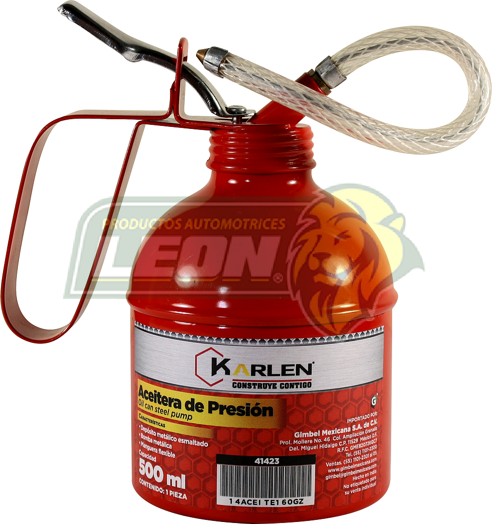 ACEITERA DE PRESION TUBO FLEXIBLE 500 cc