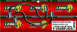 TUBO ACERO PARA FRENO 3/16 CALIPER NISSAN TSURU III FORMADO (JGO. L, R)