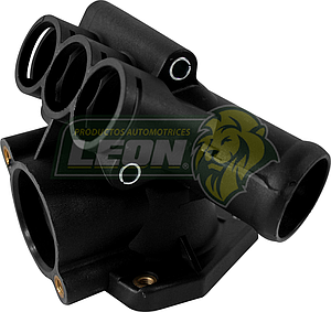 TOMA AGUA HOUSING VW CORRADO 2.9L VR6 92-95, GOLF, JETTA A3 2.8L VR6 93-98, PASSAT 2.8L VR6 92-97, EUROVAN T4 2.8L VR6 96-01 6C (3 BULBOS, 2 SALIDAS) (021121117A)
