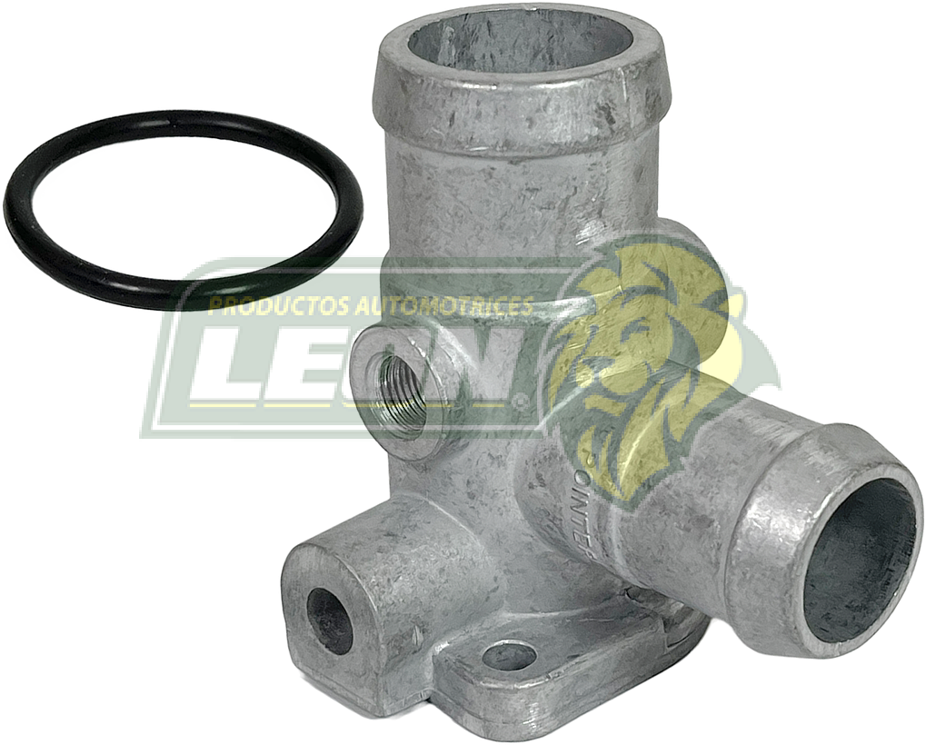 TOMA AGUA VW 1.8L A1, A2, A3 1.8L “2 BULBOS, 2 SALIDAS CON ROSCA DE 10x1.0 mm BAJITA” (ALUMINIO) (026121133D)