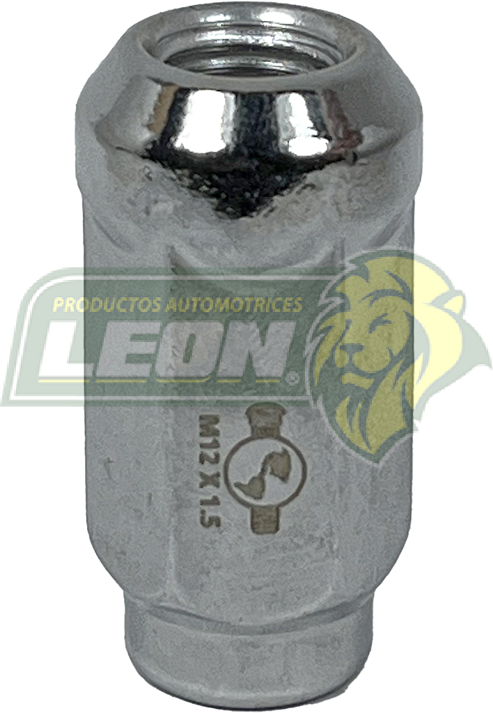 TUERCA CROMADA PLACACERO CHRYSLER “K” Y TOPAZ 12x1.50 LARGO: 44.5 mm