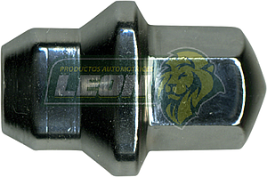 TUERCA CROMADA PLACACERO VOYAGER VOYAGER 00-05, TOWN & COUNTRY, 200, CONCORDE, PACIFICA, PT CRUISER, SEBRING 96-14, AVENGER, GRAND CARAVAN, JOURNEY, CALIBER, NEON, INTREPID 96-14 12x1.50 mm CAÑON Ø 20 mm LL.19 mm (01-297-1)