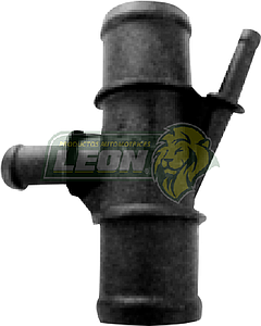 TOMA AGUA VW POLO, SEAT IBIZA 4C. 2.0L 03-06 “CODO DE AGUA 2 SALIDAS GRUESAS, 1 MEDIANA Y 1 PIPETA” (6Q0121438A)