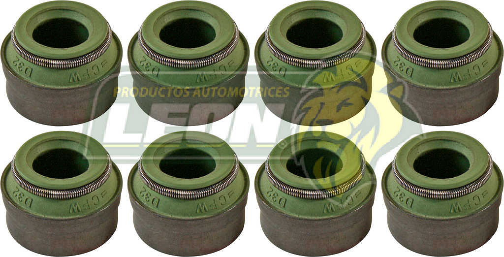 SELLO VALVULA VW A1 A2 A3 T2A VERDE BRUCK GRANDE DI: 7 mm (JGO. c/8 pz.)