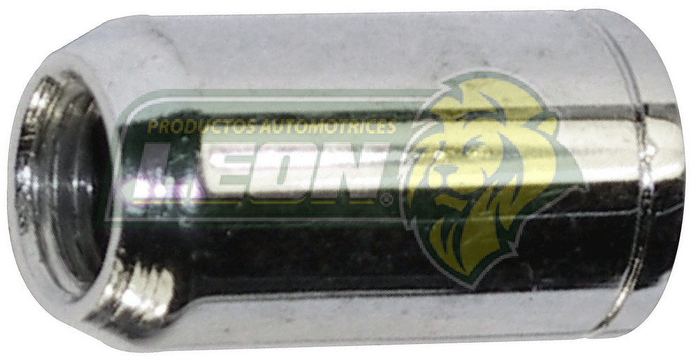 TUERCA CROMADA CILINDRICA PLACACERO T/SEGURIDAD 12x1.25 mm LL.1/2 ØE:20 mm ALT:32 mm