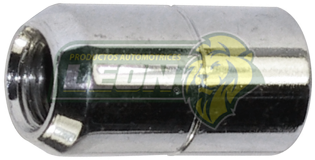 TUERCA CROMADA CILINDRICA PLACACERO T/SEGURIDAD 12x1.50 mm LL.1/2 ØE:20 mm ALT:32 mm
