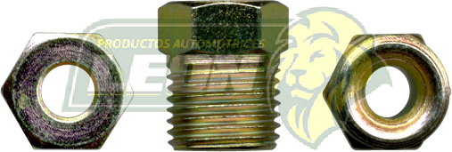 CONEXION DE ACERO TUBO 3/16 REDUCCION 1/4 a 3/16 R.E. 7/16 (264)