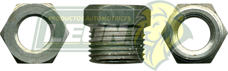 CONEXION DE ACERO TUBO 3/8 ROSCA 11/16