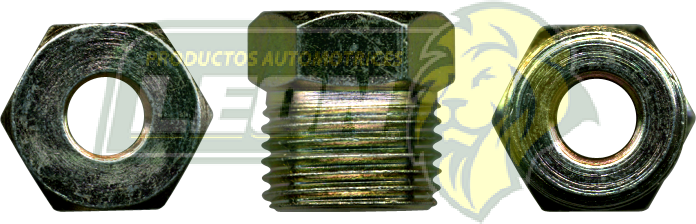 CONEXION DE ACERO TUBO 3/16 REDUCCION 3/8 a 3/16 R.E. 5/8 (108-3)