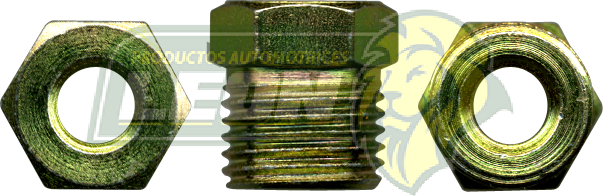 CONEXION DE ACERO TUBO 1/4 R.E. 9/16-18H. (654)