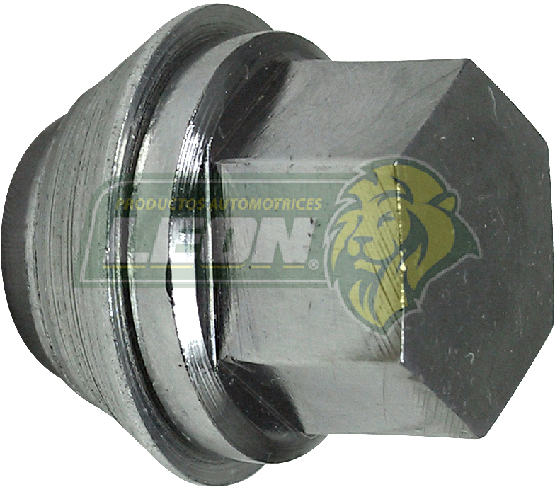 TUERCA CROMADA TAPADA CONO FLOTANTE FORD FIESTA 2003 Y COURIER, TRANSIT CONNECT DIESEL Y GASOLINA 97-07, KA, FUSION, ESCORT, MONDEO, HONDA, TOYOTA 12x1.50 LL.19 mm (01-314-1)