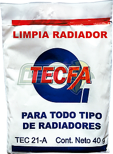 LIMPIA RADIADOR POLVO 40 g. (CARTON c/15 pz.)