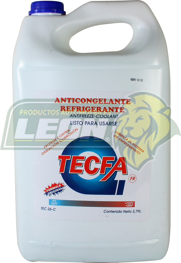 ANTICONGELANTE AZUL GARRAFA 3.785 Lt