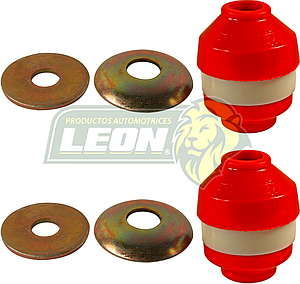 GOMA TIRANTE SUSPENSION FORD BRONCO U150 4X4 80-96, F100 4X2 80-86, F150 4X2 80-86, F150 4X4 80-86, F250 4X2 80-98, F350 4X2 80-98, MICROBUS 80-98 (K-8359, 64370, 56203) (JGO. c/10 pz.) ELASTOMERO