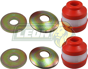 GOMA TIRANTE SUSPENSION FORD BRONCO II 4X2 Y 4X4 84-90, EXPLORER 4X2 Y 4X4 91-1994, F100 4X2 87-96, F150 4X2 87-96, F150 4X4 87-96, F250 4X2 87-98, F350 4X2 87-98, MICROBUS 87-98, RANGER 4X2 Y 4X4 83-97, MAZDA NAVAJO 4X2 Y 4X4 92-94, PICK-UP 4X2 Y 4X4 B2300, B3000 Y B4000 94-97 (56201) ELASTOMERO (JGO. c/10 pz.) 