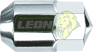 TUERCA CROMADA CONICA 5/8-18H LL.1” 1/16 FORD F350, DODGE Y G.M. MICROBUS (01-330)