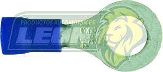 TERMINAL ELECTRICA AISLANTE AZUL OJO 1/4