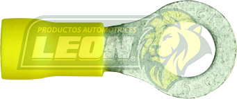TERMINAL ELECTRICA AISLANTE AMARILLO OJO 1/4