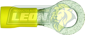 TERMINAL ELECTRICA AISLANTE AMARILLO OJO 1/4