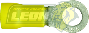 TERMINAL ELECTRICA AISLANTE AMARILLO OJO 3/16